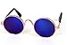 DPLUS Cool Stylish and Funny Cute Pet Sunglasses Pet Goggles - Glasses Set of 5 - Classic Retro Circular Metal Prince Sunglasses for Cat,Chihuahua or Small Dogs (Classic Retro)