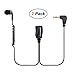 COMMIXC 2-Pack Walkie Talkie Earpiece, 2.5mm 1-Pin in-Ear Two-Way Radio Headset with Mic PTT, ONLY Compatible with Motorola Talkabout Radios