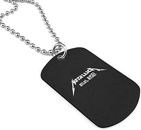 Unisex AMetallica Military Brand Necklace Metal Dog Tag Jewelry Pendant