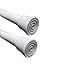 KOZY LAB Expandable Small Spring Tension Rod - 7 to 11 Inches 2 Pack of White Mini Tension Pole and 6 S Shaped Hooks for Window, Curtain, Bathroom