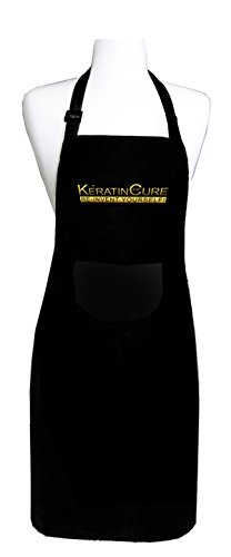 Keratin Cure Miami- Professional Salon Hair Stylist Craftwork Chef Apron Black Unisex - One Size fits all