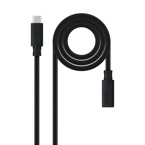 NANOCABLE 10.01.4501 - CABLE USB 3.2 GEN2X2 100W 4K/60HZ, USB-C/M-USB-C/H, NEGRO, 1 M