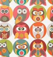 Kindle Fire HDX 7" Decal/Skin Kit, Owl Family