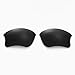 Walleva Black - Non Polarized Replacement Lenses For Oakley Flak Jacket XLJ Sunglasses