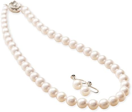 Amazon Tbs公式 大丸松坂屋 8 8 5mm珠 あこや真珠ネックレス２点セット ピアス 大珠 冠婚葬祭に大活躍 ネックレス 通販