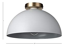 Globe Electric 61020 Monica 1-Light Semi-Flush