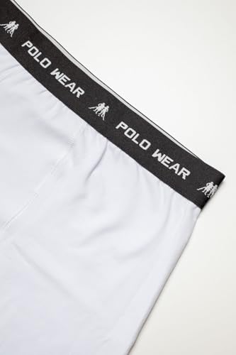 Kit 6 Cuecas Masculinas Boxer Algodão Sem Costura Lateral Polo Wear