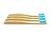 Natural Bamboo Toothbrushes by ModestPlanet™ | 4-Pack | BPA-Free| Medium Bristles| Sustainable Material| Ergonomic & Easy Grip Design| Natural Alternative to Plastic