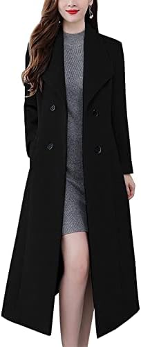 Amazon.com: PENER women red charming wool jacket Long Trench Coat