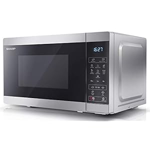 SHARP YC-MS02U-S 800W Solo Digital Touch Microwave Oven with 20 L Capacity, 11 Power Levels & 8 Cooking Programmes…