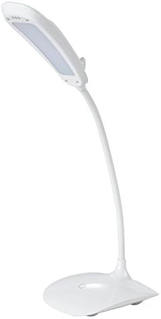 Dimmable LED Desk Lamp, Flexible Gooseneck Table Lamp, Dolphin Design, 3 Brightness Levels, Touch Control, Rechargeable, USB Cord, Portable, Eyes Care White Lighting, White