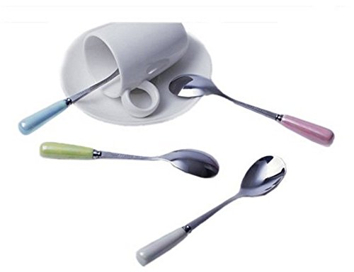 Lesirit 5.12" Stainless Steel Espresso Coffee Spoons Pack of 4 (4 set)