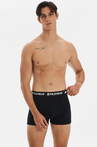 Kit 6 Cuecas Masculinas Boxer Algodão Sem Costura Lateral Polo Wear