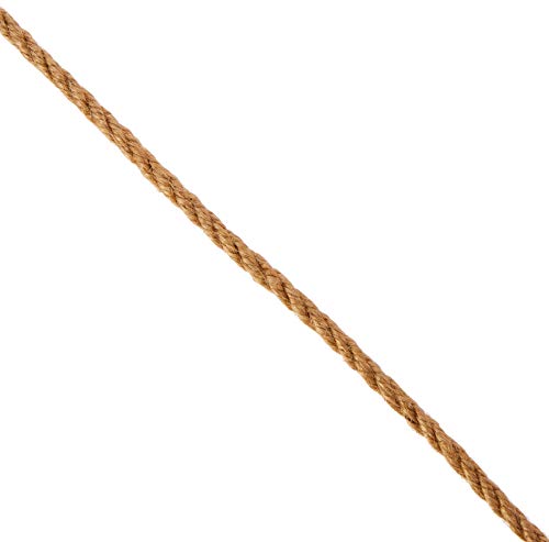Homeford Burlap Jute Fiber Twine Rope, 1/4", Natural