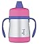 Thermos Foogo Vacuum Insulated Stainless Steel 7-Ounce Soft Spout Sippy Cup with Handles, Pink/Purple