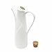Oil Dispenser Bottle, 8.45 FL OZ (250 ML), 77L Ceramic Tabletop Olive Oil Dispenser Bottle - Soy Sauce or Vinegar Cruet with Pourer - Modern White Ceramic Dinner Liquid Condiment Dispenser