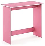 FURINNO Simplistic Study Table, Pink