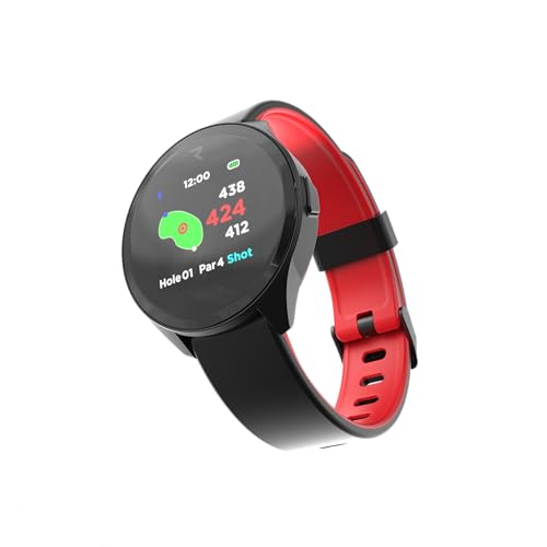 Rad Watch Golf GPS Watch Touchscreen, 42,000+ Courses, Pin Positioning, FCB Hazard Distances, Shot Tracker, Score Tracker, Green View, IPX7 Waterproof, Long Battery, Enhanced Charging & UI