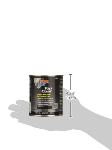 POR-15 Top Coat Paint, Direct to Metal Paint, Long-term Sheen and Color Retention, 16 Fluid Ounces, Gloss Black