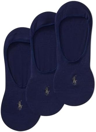 polo dress liner socks Polo Ralph Lauren Men's Black-gray-white Dress Liner Socks Non-Slip Heel 3 Pairs