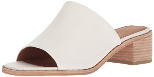 Frye Women's Cindy Mule Heeled Sandal, White, 6 M US