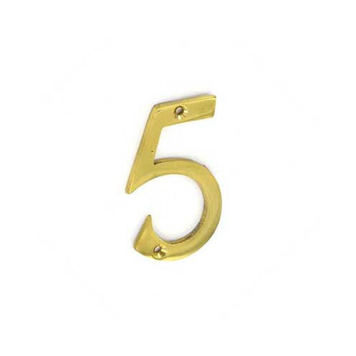 Solid Polished Brass 75mm Polished House Front Door Numbers Amazon.co
