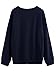 Romwe Women's Loose Long Sleeve Casual Embroidered Floral Sweatshirt Top