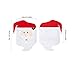 GIM Christmas Decor Kitchen Chair Slip Covers Red Adorable Featuring Mr & Mrs Santa Claus for Holiday Party Festival Halloween Kitchen Dining Room Chairs (Set of 2)