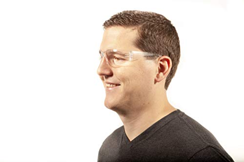 Quest Safety Glasses - Protective Eyewear - Polycarbonate High Impact Resistant Lens - Pack of 12 (Clear) - Thumbnail 3