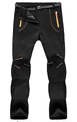 TBMPOY Men's Snow Ski Waterproof Fleece Lined Pants