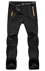 TBMPOY Men's Snow Ski Waterproof Fleece Lined Pants