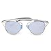 GAMT New Designer Cateye Polarized Sunglasses For Women Classic Style Lucency Frame Silver Lens