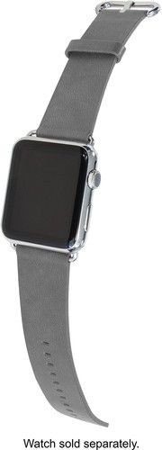 Trident - Leather Watch Strap for Apple Watch 38mm - Light gray