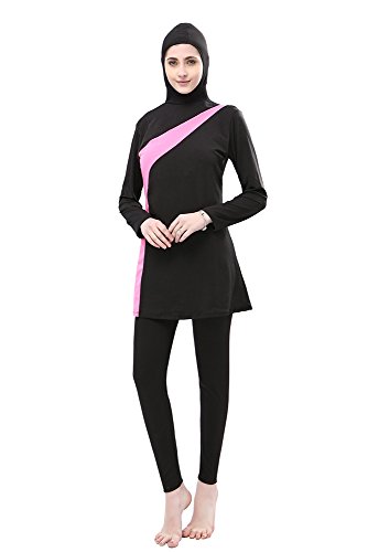 ZEVONDA Damen Muslimischen Badeanzug - Bescheidene Badebekleidung Modest Swimwear Burkini – Bild 3