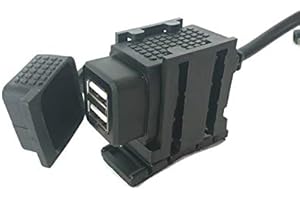 DOGNNAK VIKING POWER - Motorcycle USB Charger - Waterproof Quick Charge Dual Port Phone Power - 12V SAE connector to USB