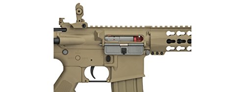 UKARMS Lancer Tactical M4 KEYMOD AEG FIELD Metal Gears Airsoft Gun Rifle w/9.6v Battery & Charger (Tan Low Velocity) - Thumbnail 5