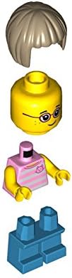 LEGO City People Pack Girl with Red Glasses Minifigure Fun in The Park Girl Kids Pink