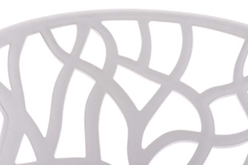 CLP Gartenstuhl Hope Kunststoff I Stapelstuhl wetterfest und UV-beständig I Outdoorstuhl pflegeleicht I Sessel für draußen, Farbe:weiß – Bild 6