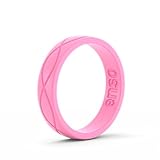 Enso Womens Infinity Silicone Ring, Pink 7