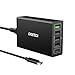 CHOETECH USB-C PD Charger, 5-Port 60W Wall Charger with 30W Power Delivery and 18W Quick Charge 3.0 Compatible with MacBook, iPad Pro, MacBook Air iPhone Xs Max Xr X 8, iPad, Samsung Galaxy, and More