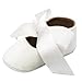 Isbasic Baby Girls Mary Jane Shoes Toddler Soft Sole Anti-Slip Princess Baptism Crib Dress Shoes (0-6 Months, B-White)