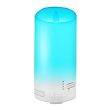 Essential Oil Diffuser Tenswall Ultrasonic Aroma Cool Mist 100ml Aromatherapy Humidifier with 7 Color LED Lights Changing for Home Office Bedroom
