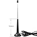 August DTA206 Digital TV Extendable Antenna - Portable Indoor/Outdoor Aerial for USB TV Tuner / Digital Television / DAB Radio - With Magnetic Base and Extendable Rod