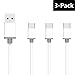 Samsung Galaxy Note 8 Type C Charger Cable, CeeOne USB C to USB A Charger 3-Pack 6.6ft, Nylon Braided Fast Charging Cord for Samsung Note 8, Galaxy S8 / S8 Plus, LG G6 / G5, Google Pixel, OnePlus 5 3T