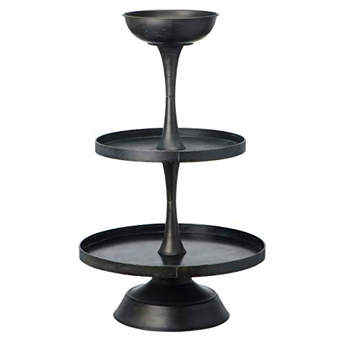 Creative CoOp Decorative Metal Black 3Tier Tray Pricepulse