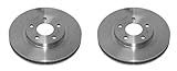 Prime Choice Auto Parts R65036PR Front Brake Disc Rotor Pair