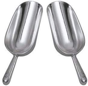 AS-12 SET OF 2, 12 Oz. (Ounce) Bar Ice Scoop, Dry Bin Scoop, Dry Goods Scoop, Candy Scoop, Spice Scoop, Cast Aluminum