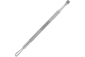 Suvorna Comedone Extractor 2in1, Milia Remover, Nose Blackhead Remover Tool, Whitehead Extractor, Pore Extractor, Black Head Remover for Face, Pore Cleaner, Pimple Popper Tool, Pimple Extractor