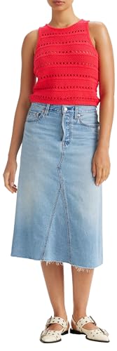 Mujer High Rise A-Line Decon, Falda, Azul (Secret Secret), 30W
