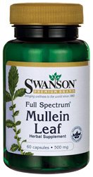 Full Spectrum Mullein Leaf 500 mg 60 Caps Full Spectrum Mullein Leaf 500 mg 60 Caps